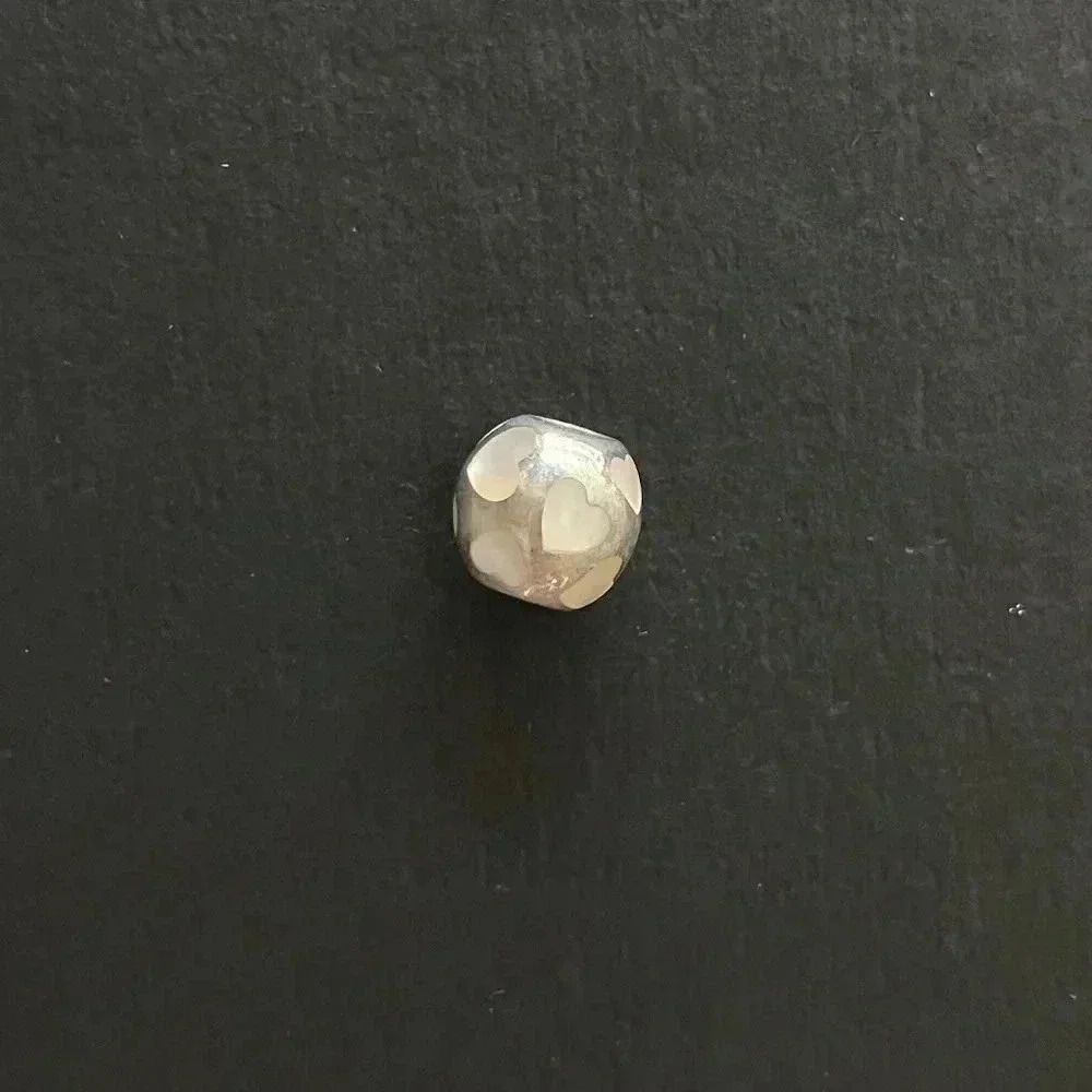 Pandora Authentic White mother of pearl hearts